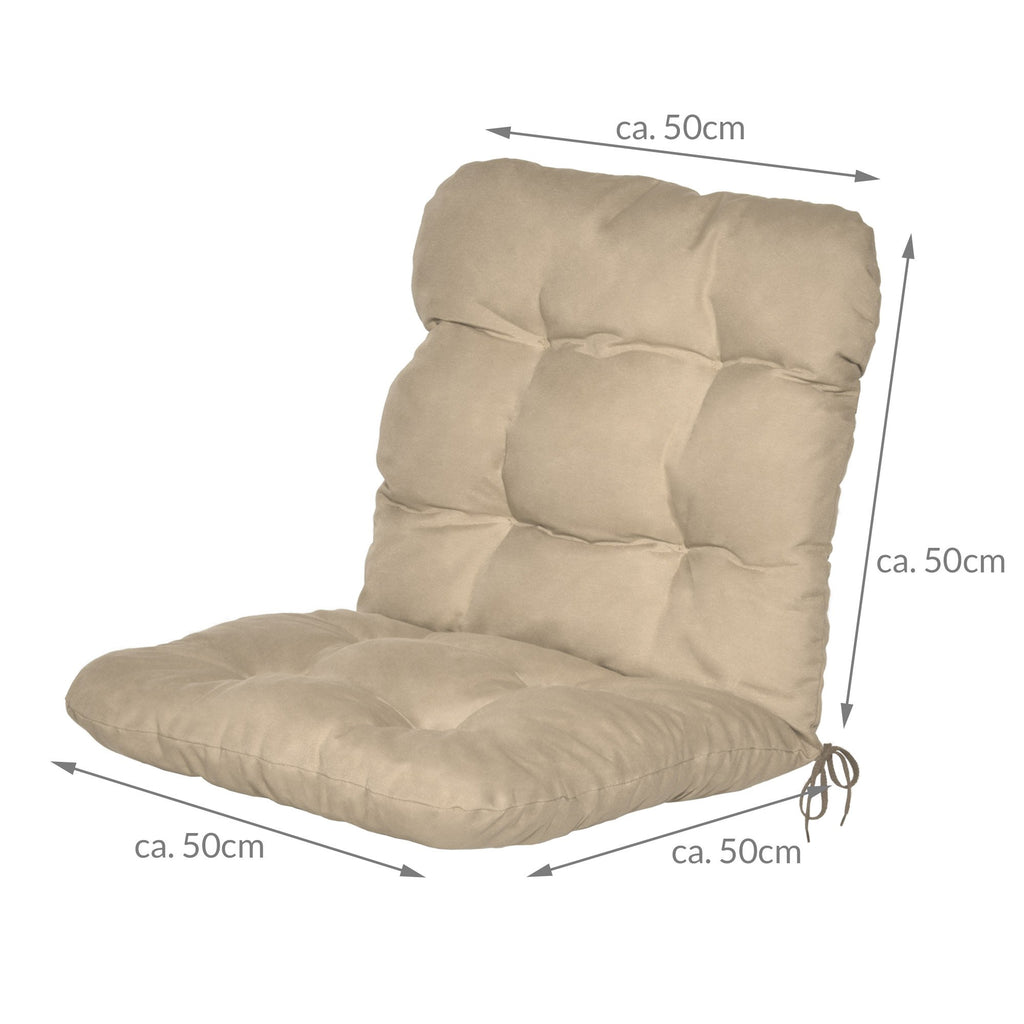 Beautissu Niedriglehner Auflagen Set Flair NL 100x50x8cm