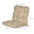 Beautissu Niedriglehner Auflagen Set Flair NL 100x50x8cm