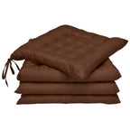 Beautissu 4er Set Stuhlkissen 40x40 cm Lea