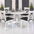 Beautissu 4er Set Stuhlkissen 40x40 cm Lea