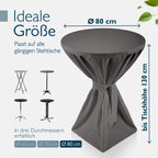 Beautissu Premium Stehtischhusse
