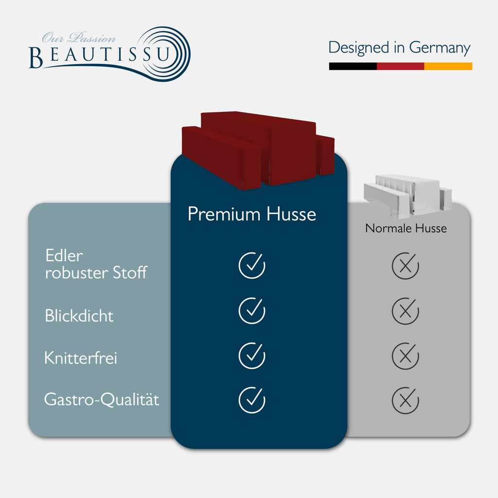 Beautissu 3tlg Biertischhussen Set