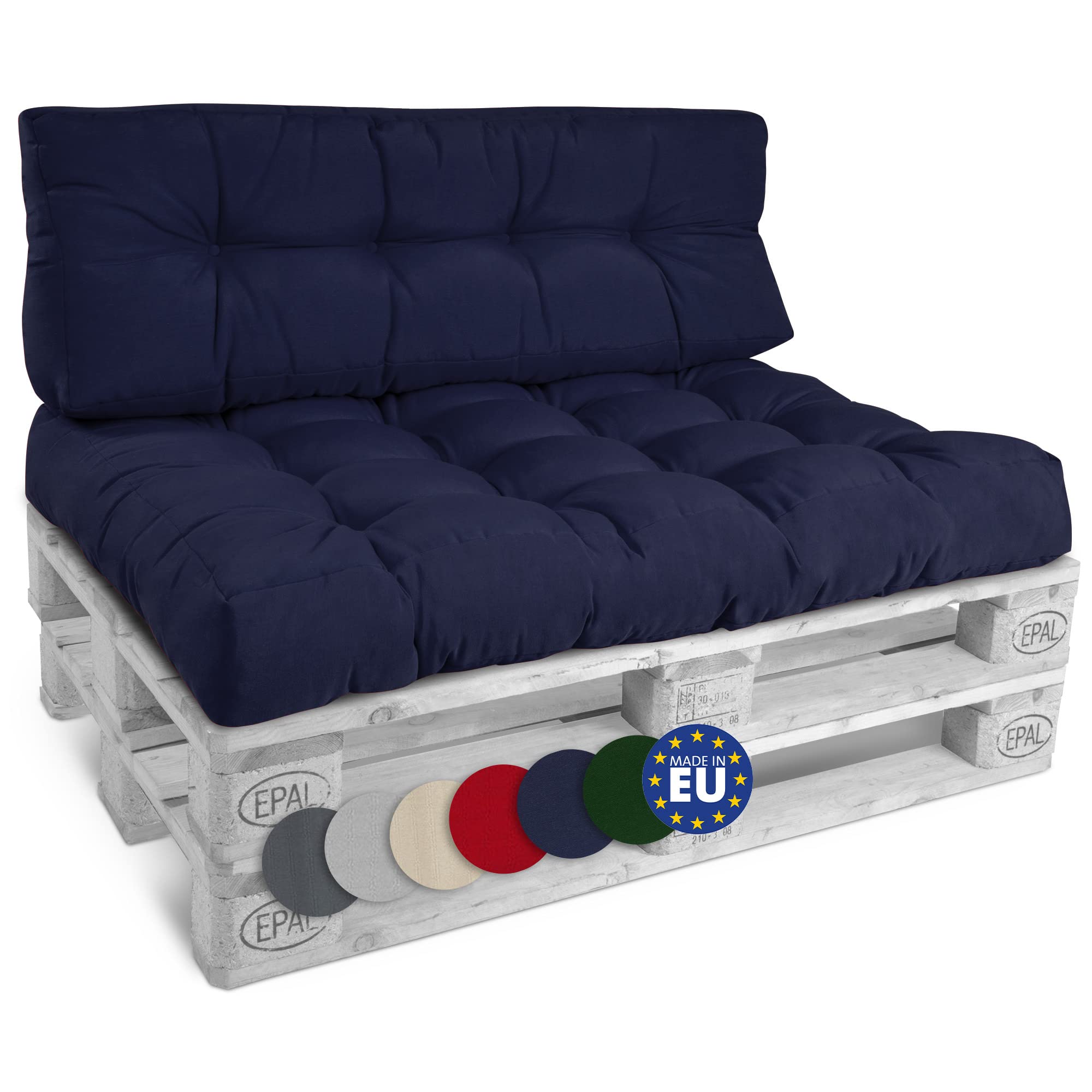 Beautissu Set Palettenkissen Outdoor Style