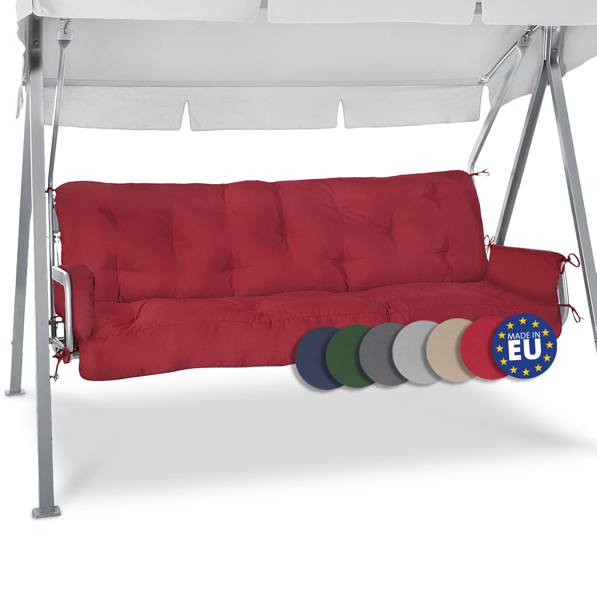 Beautissu Sitzkissen für Hollywoodschaukel 180x50x8cm Flair HS