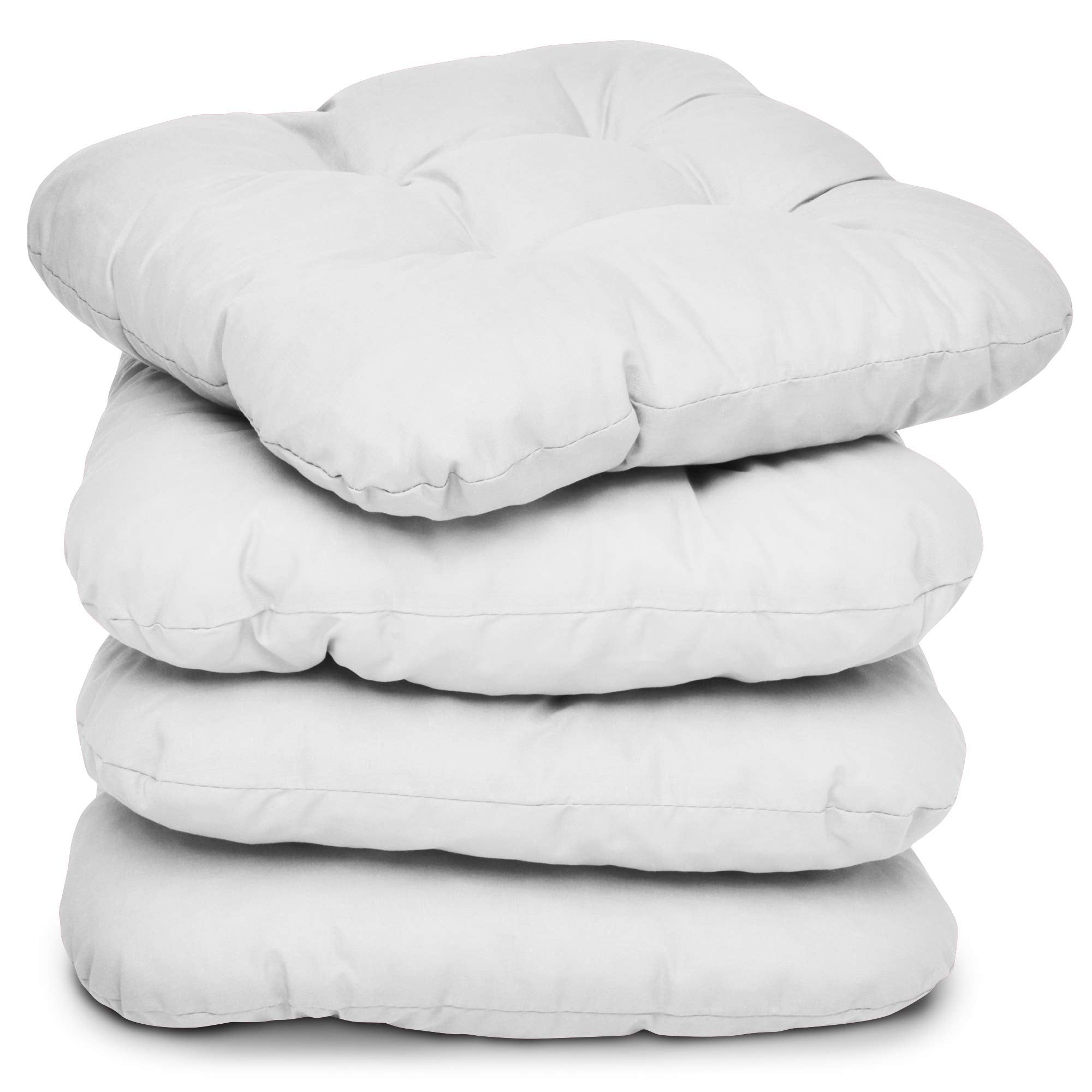 Beautissu 4er Set Sitzkissen 40x40 cm Lisa