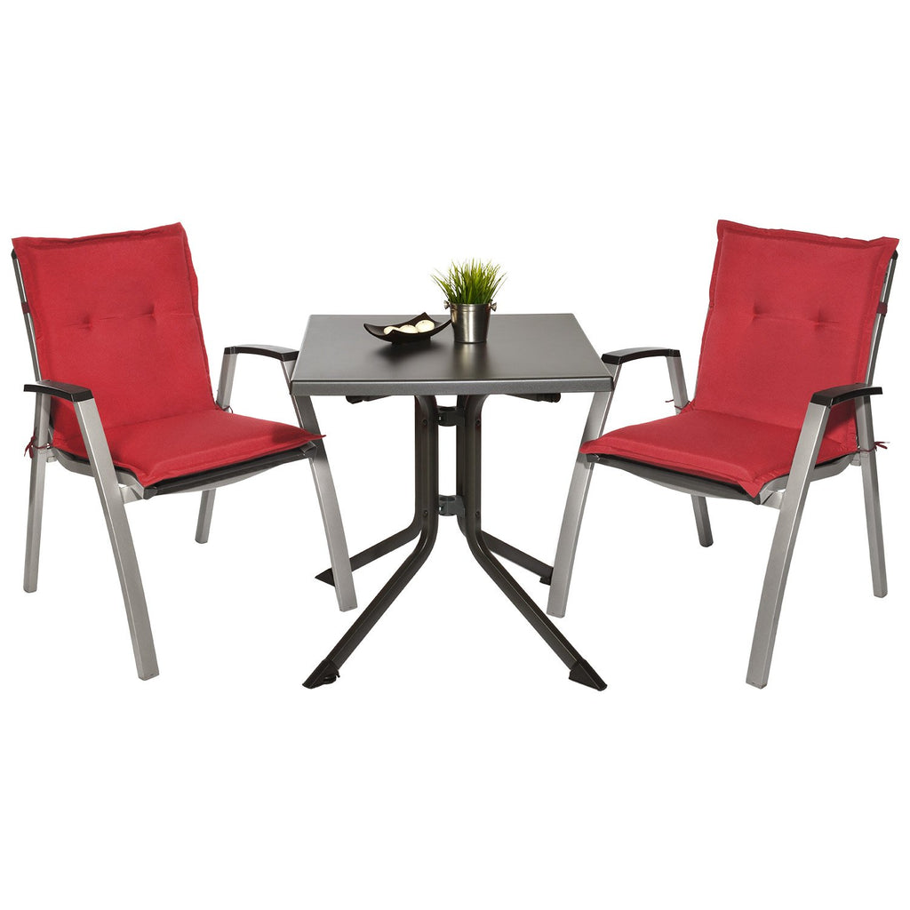 Beautissu Niedriglehner Auflage Gartenstuhl 100x50x6 cm Loft NL