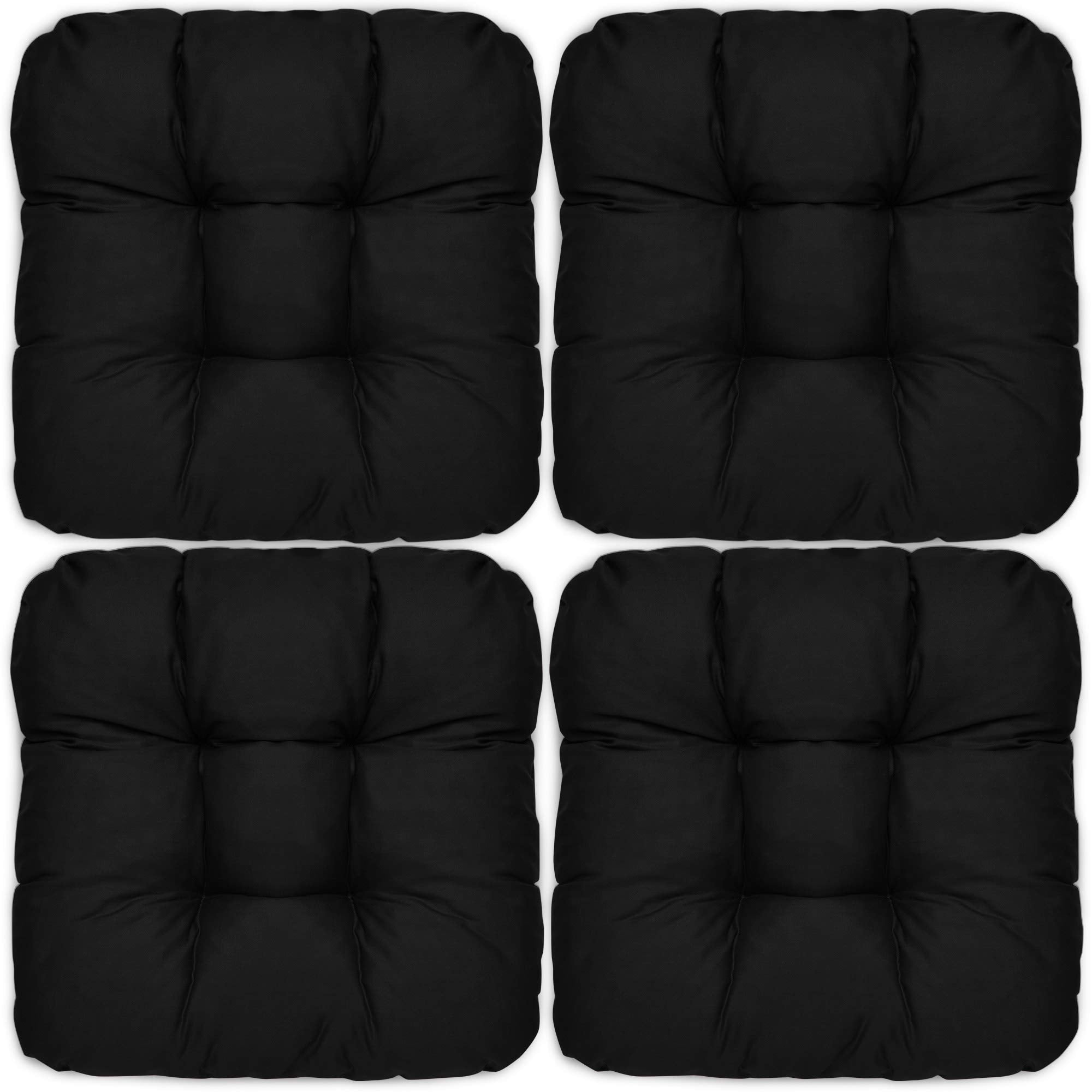 Beautissu 4er Set Sitzkissen 40x40 cm Lisa