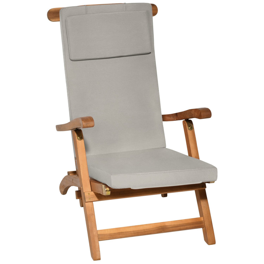 Beautissu Luxus Deckchair Auflage Sonnenliege 175x45x5cm LoftLux DC