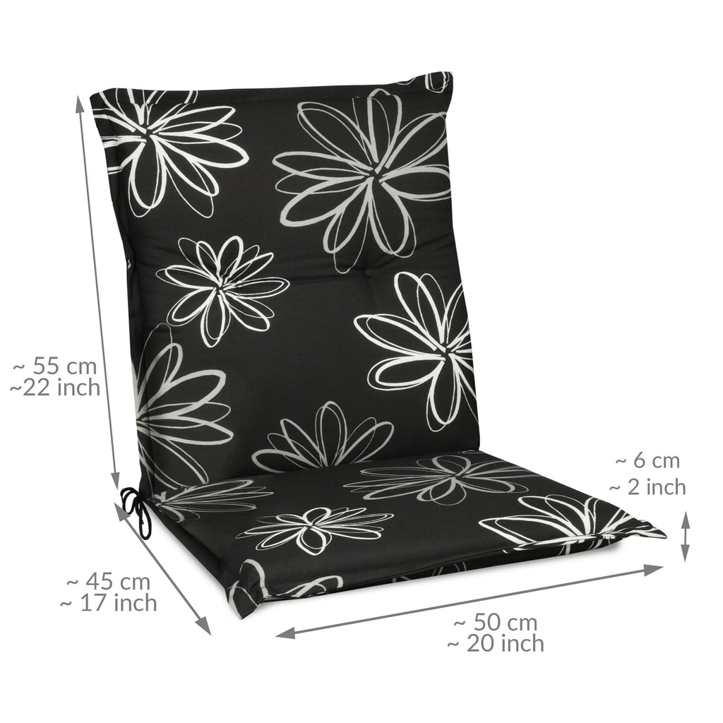 Beautissu Flores Niedriglehner Auflagen 100x50 cm