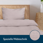 Beautissu Seersucker Bettwäsche Meline