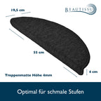 Beautissu XXL Treppenstufen Matten ProStair