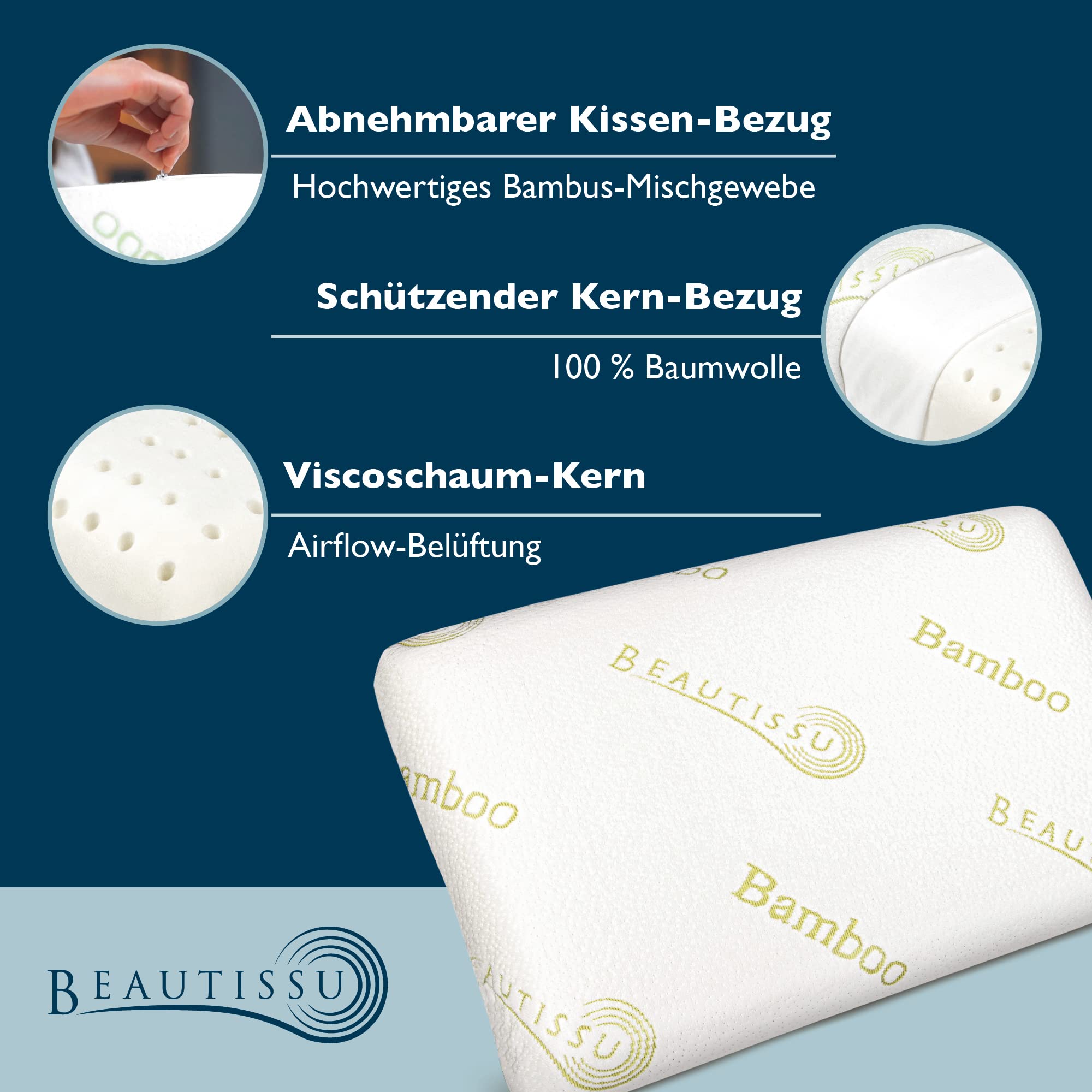 Beautissu Nackenstützkissen BeauErgo BN