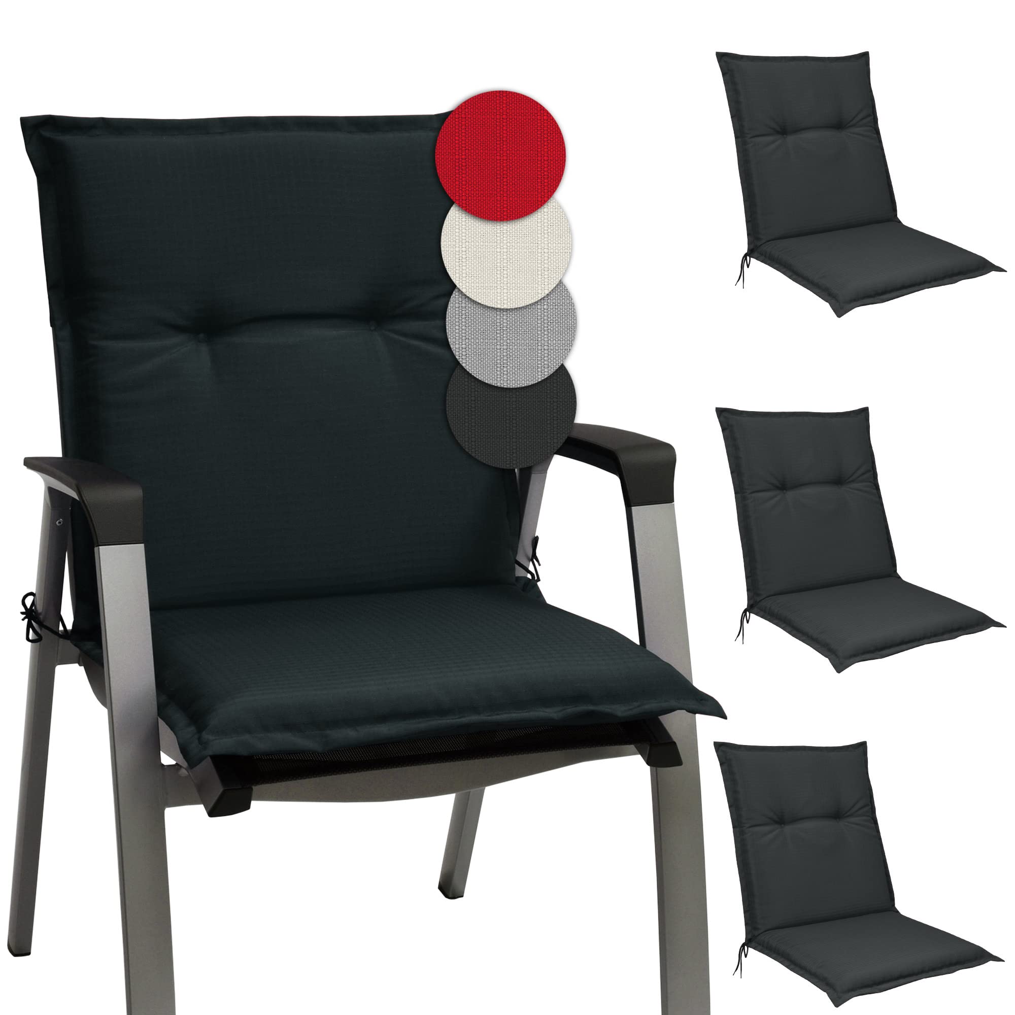 Beautissu Niedriglehner Auflagen 100x50 cm Base NL