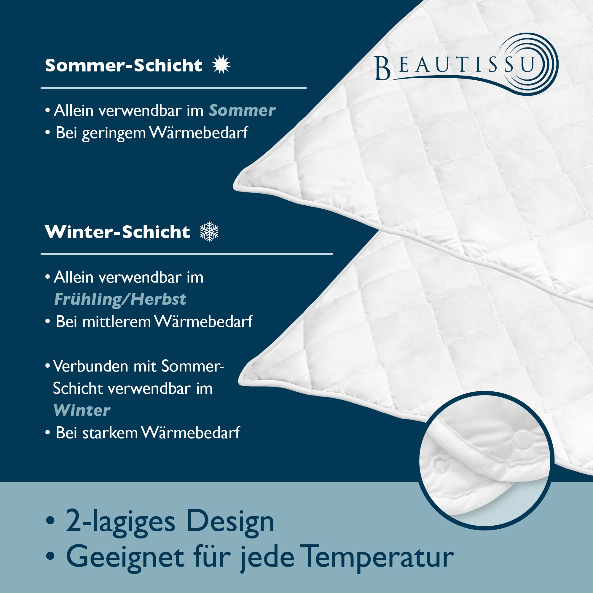 Beautissu Allergiker Bettdecke BeauNuit MD