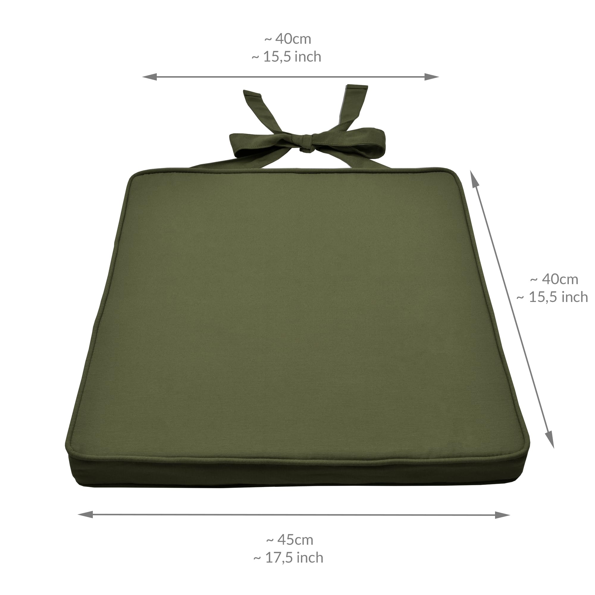 Beautissu Loft SK Stuhlkissen 45x40 cm