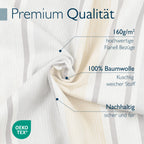 Beautissu Biber Bettwäsche Viola Biber Beige