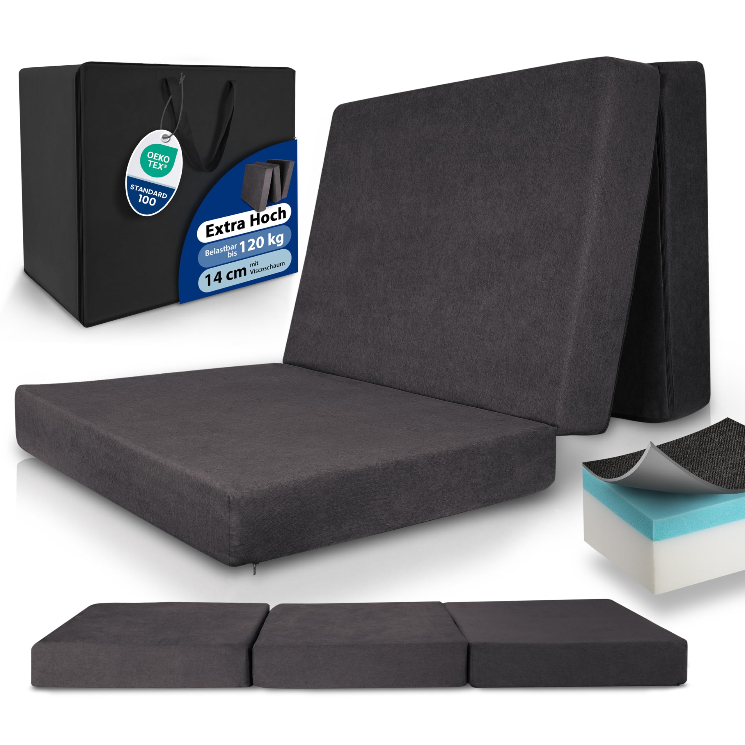 Beautissu Premium L Klappmatratze