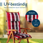 Beautissu 6er Set Premium Hochlehner Auflage Kopfpolster 120x50cm Sun-HL