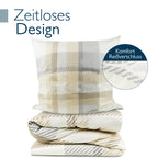 Beautissu Biber Bettwäsche Mira Beige