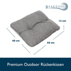 Beautissu Outdoor Loungekissen 60x60cm BeauFlair