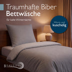 Beautissu Biber Bettwäsche 2tlg Winter Wendebettwäsche 100% Baumwolle