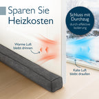 Beautissu Zugluftstopper für Türen & Fenster in div. Farben & Größen – Marin