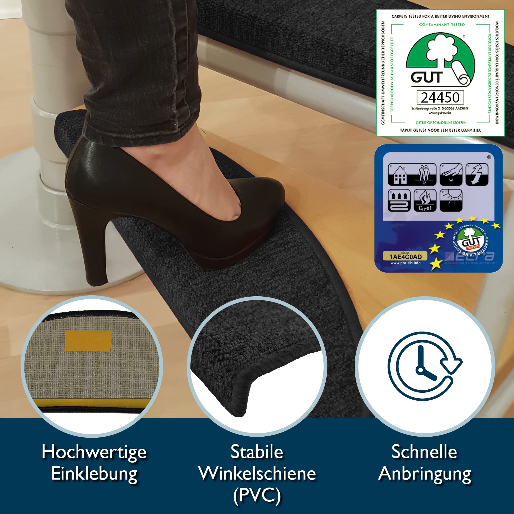Beautissu XXL Treppenstufen Matten ProStair