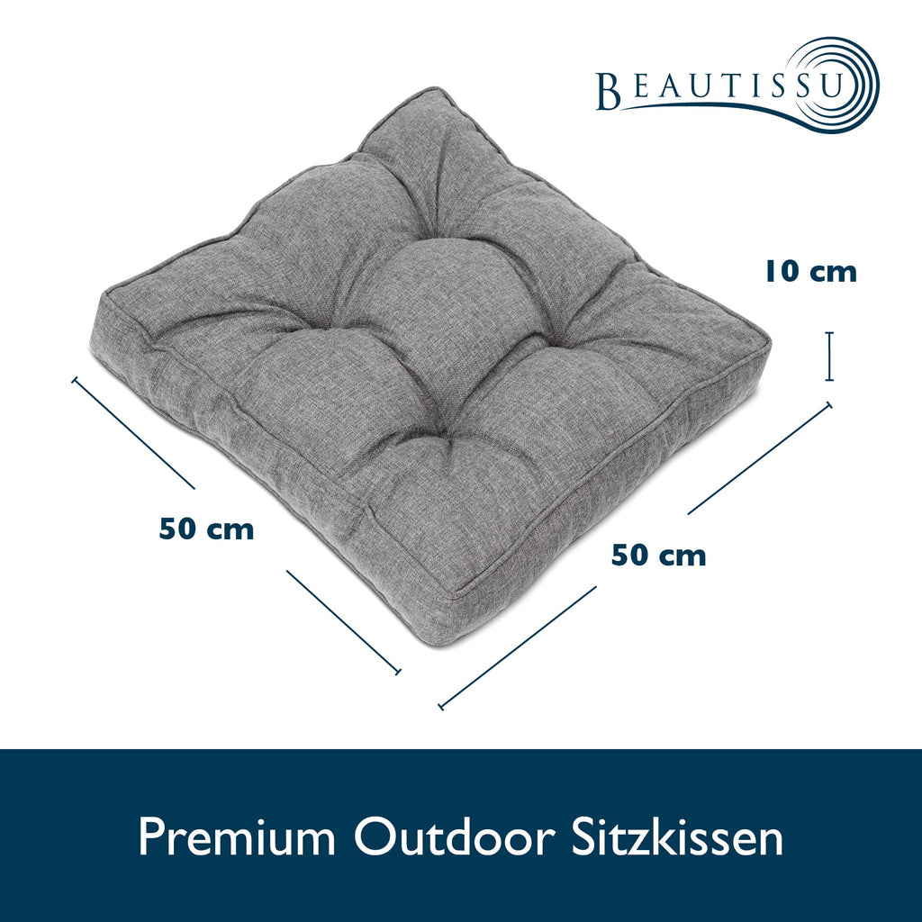 Beautissu Outdoor Loungekissen 60x60cm BeauFlair