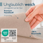 Beautissu Biber Bettwäsche 2tlg Winter Wendebettwäsche 100% Baumwolle