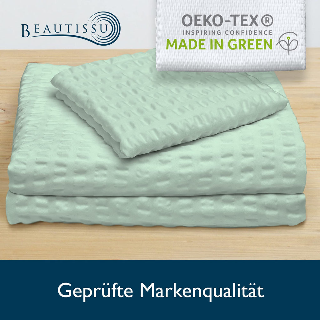 Beautissu Seersucker Bettwäsche Meline