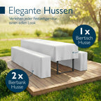 Beautissu Premium Biertischhussen Set – in div. Farben & Größen – Premium M