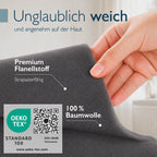 Beautissu Biber Bettwäsche 2tlg Winter Wendebettwäsche 100% Baumwolle
