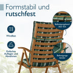 Beautissu 6er Set Premium Hochlehner Auflage Kopfpolster 120x50cm Sun-HL