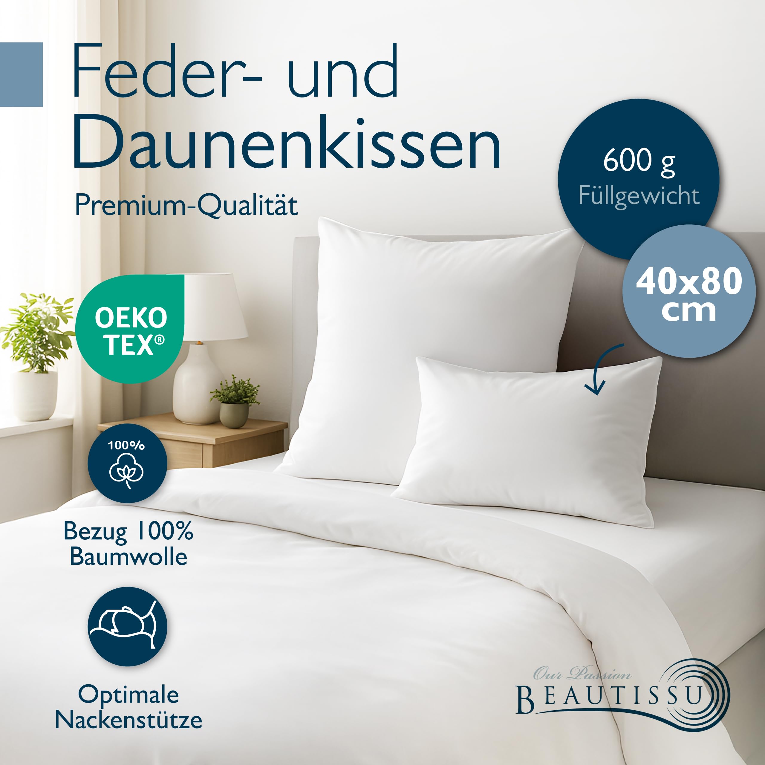 Beautissu Daunenkissen FK
