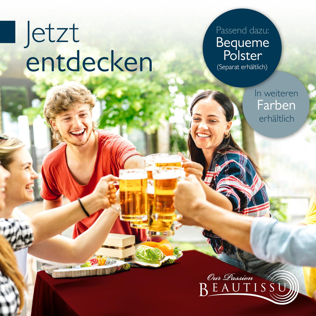 Beautissu 3tlg Biertischhussen Set