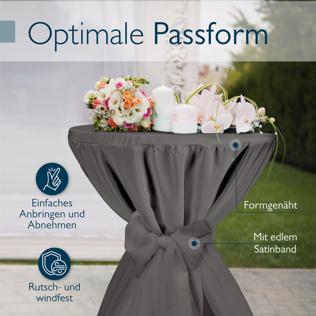 Beautissu Premium Stehtischhusse