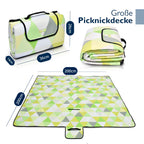 Beautissu XXL Picknickdecke Wasserdicht Isoliert Bella