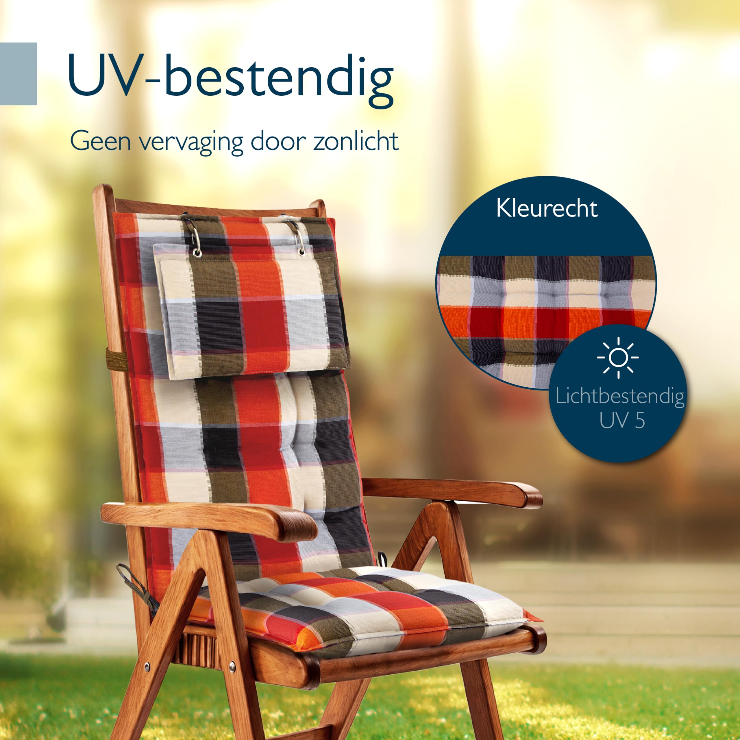Beautissu 6er Set Premium Hochlehner Auflage Kopfpolster 120x50cm Sun-HL