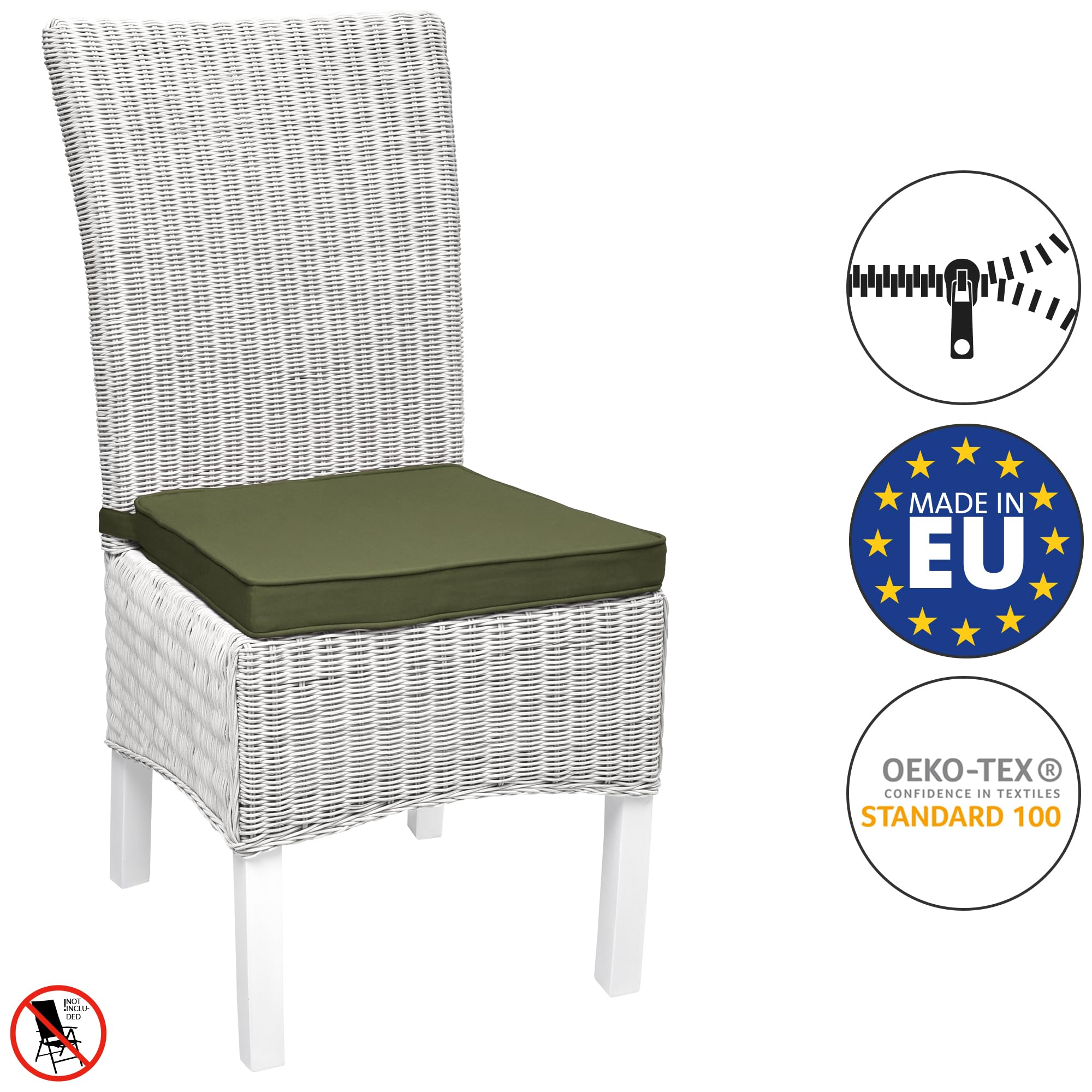 Beautissu Loft SK Stuhlkissen 45x40 cm
