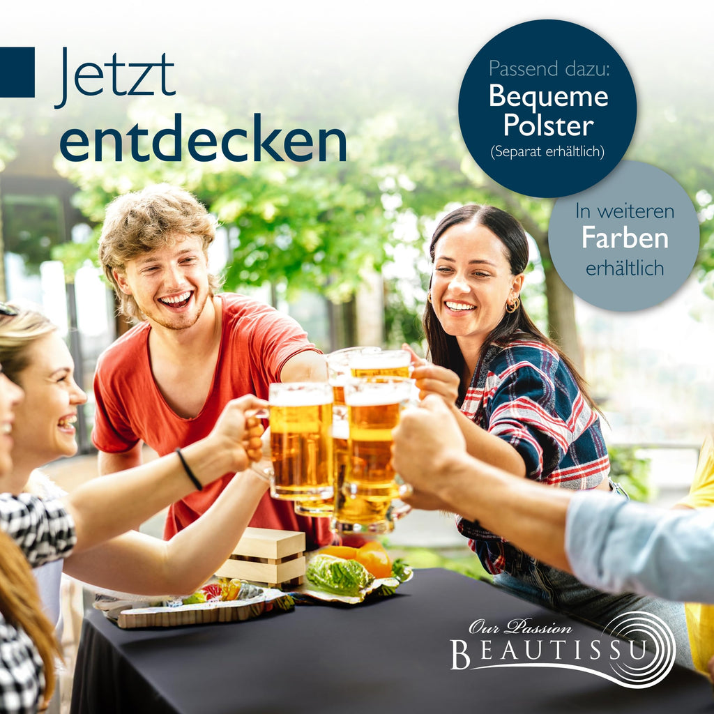 Beautissu 3tlg Biertischhussen Set