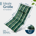 Beautissu 6er Set Premium Hochlehner Auflage Kopfpolster 120x50cm Sun-HL