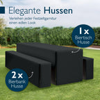 Beautissu 3tlg Biertischhussen Set