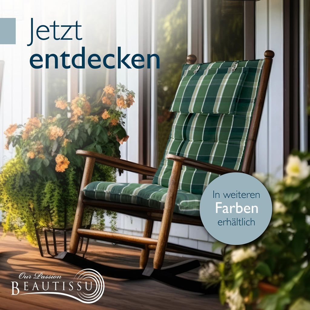 Beautissu 6er Set Premium Hochlehner Auflage Kopfpolster 120x50cm Sun-HL