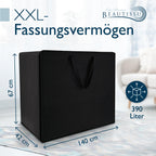 Beautissu Große Aufbewahrungstasche für Bettdecken, Kopfkissen, Klappmatratze