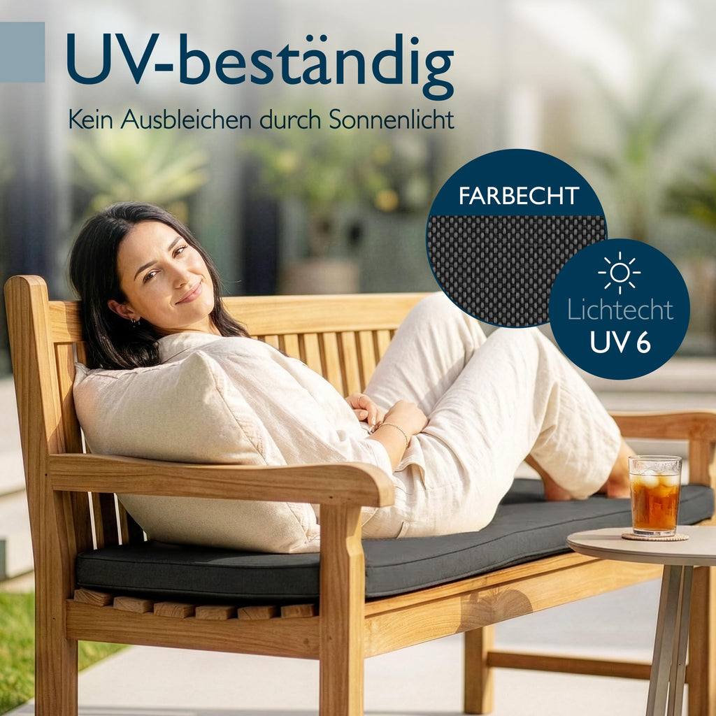 Beautissu Bankauflage 100% Wasserdicht – in div. Farben & Größen – QD-BK