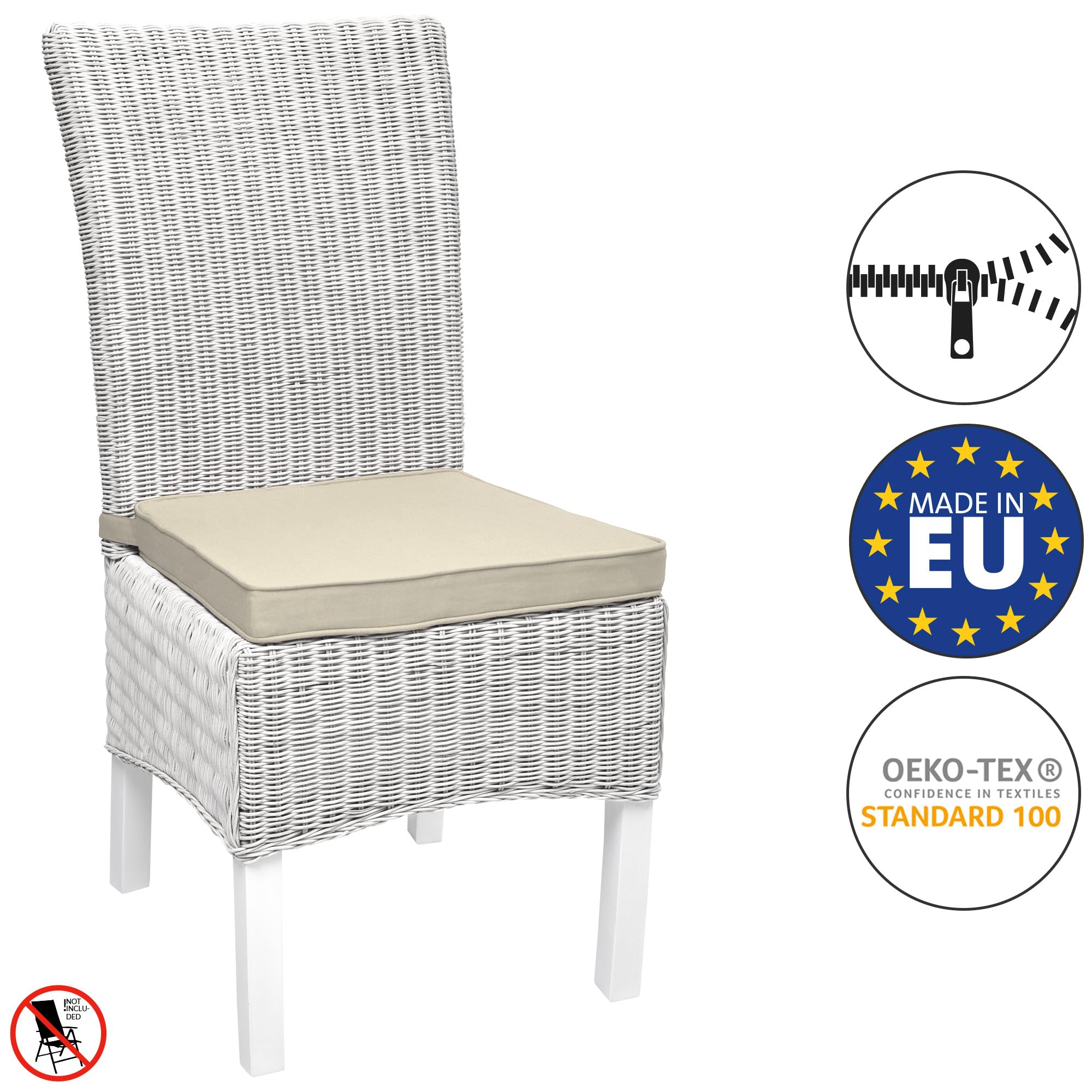 Beautissu Loft SK Stuhlkissen 45x40 cm