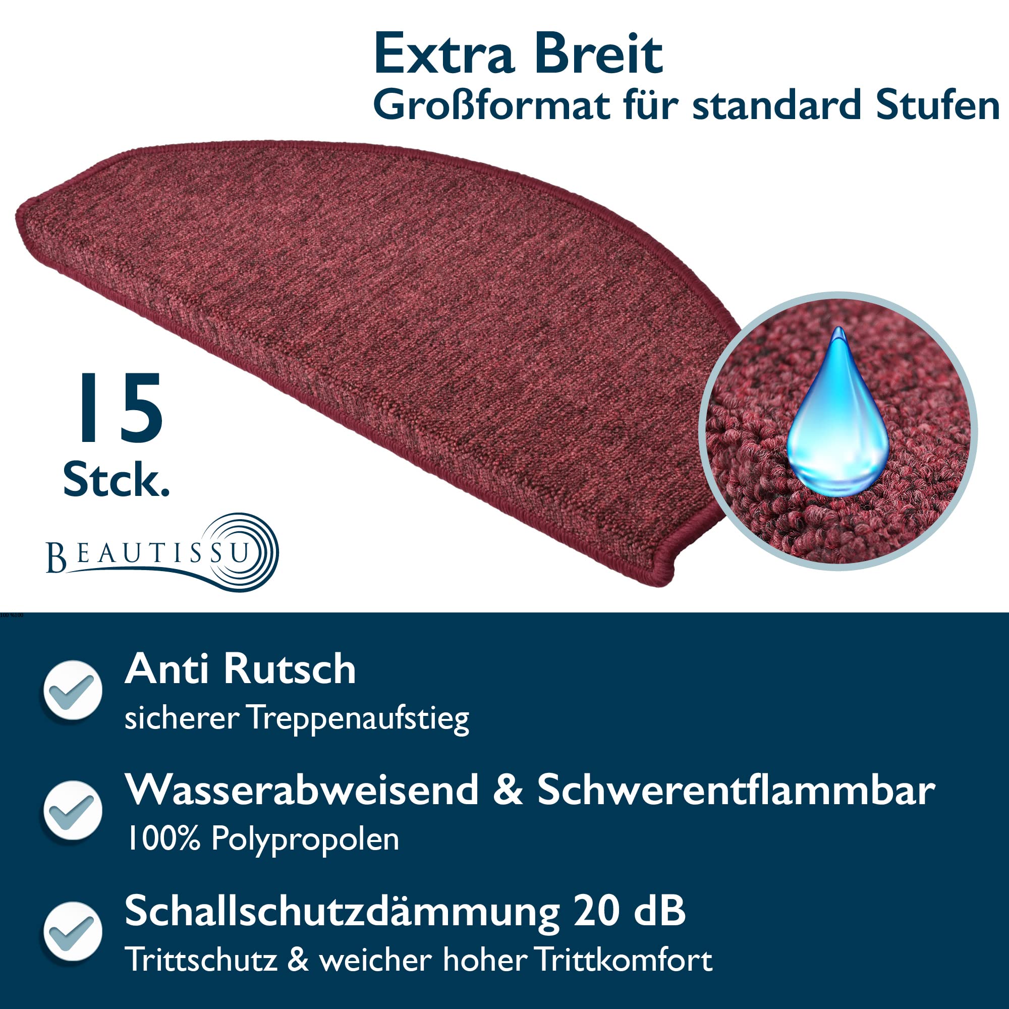 Beautissu XXL Treppenstufen Matten ProStair