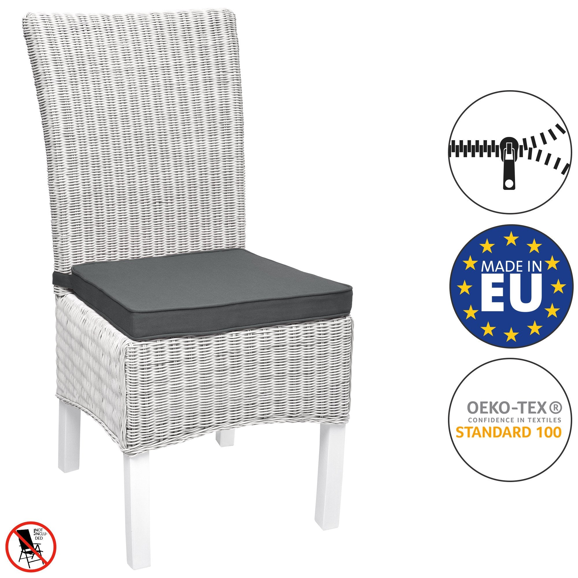Beautissu Loft SK Stuhlkissen 45x40 cm