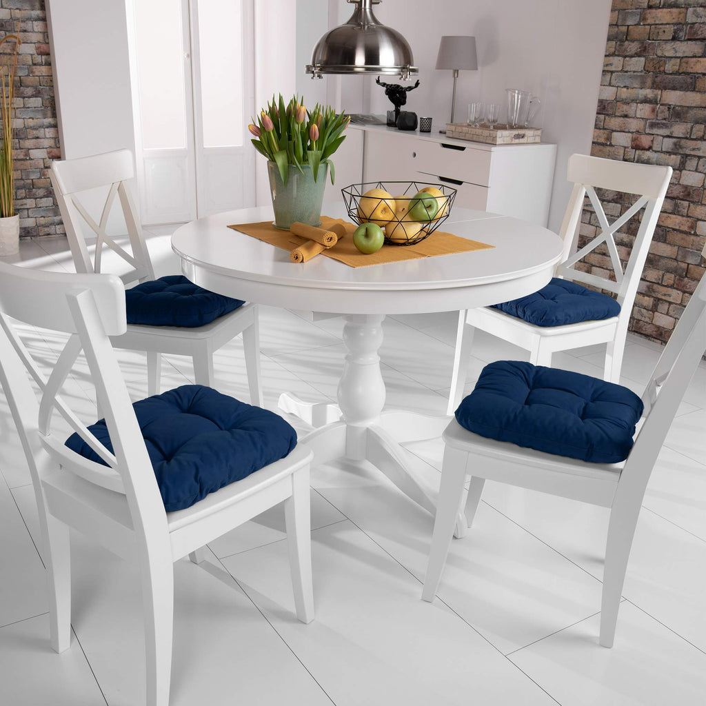 Beautissu 4er Set Sitzkissen 40x40 cm Lisa