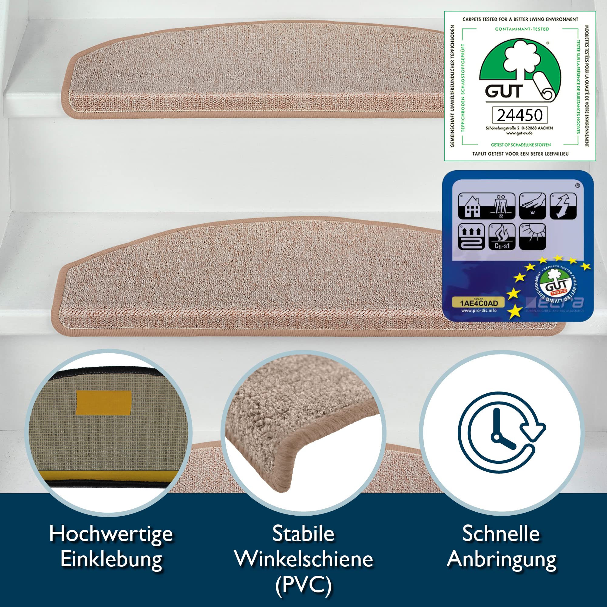 Beautissu XXL Treppenstufen Matten ProStair